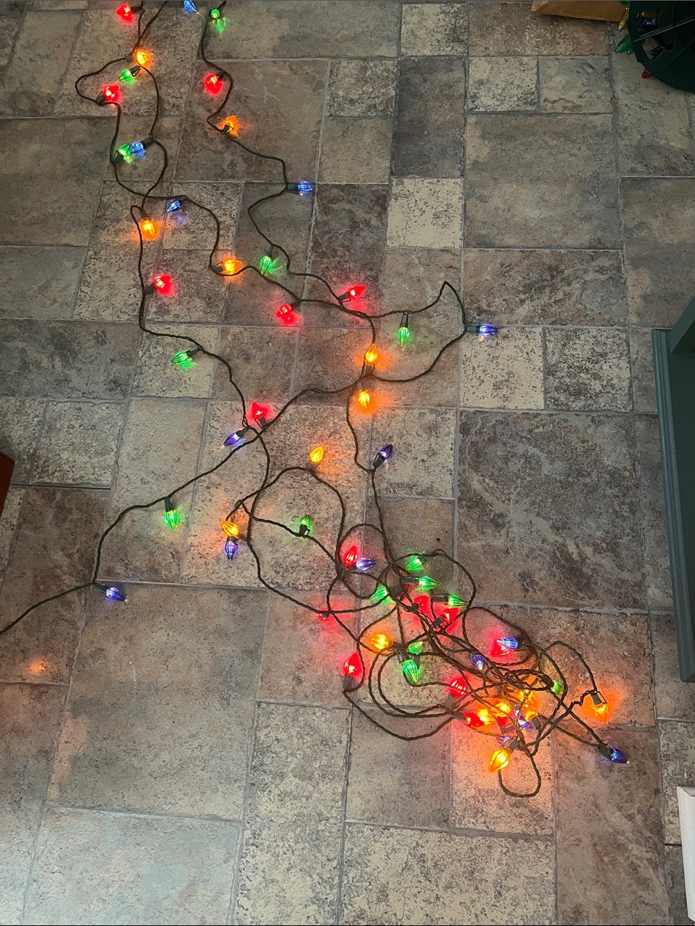 Retro Christmas lights 75 multi colored